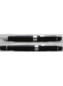 Tuxedo Black cT Pen SEt, BLACK SILVER MOQ 50 Pcs